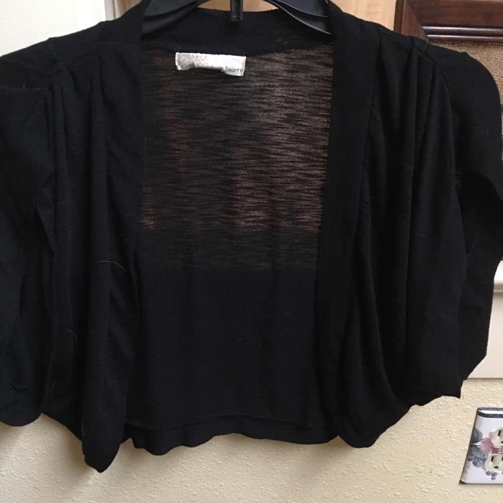 Black dressy shrug